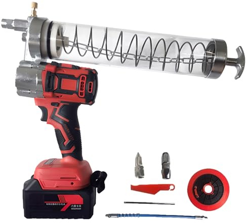 Grasa Eléctrica de Alta Presión Inalámbrica, Pistola de Grasa Inalámbrica Eléctrica, Pistola de Grasa de Alta Presión Recargable, Pistola de Grasa Eléctrica 21V