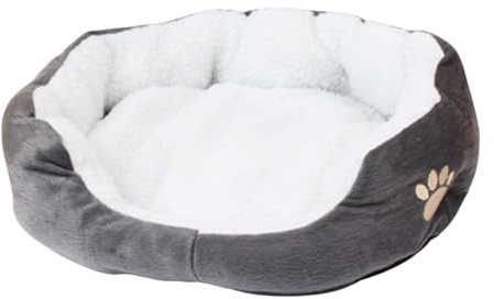 Hundsoffa Med Kuddad Kant Lugnande Donut Säng För Katt Och Hund Med Mjuk | Tvättmaskinsvänlig Med Kantar För Små Och Medelstora Husdjur