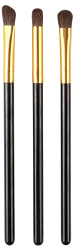 3 st ögonskuggsborstar, 12,7 x 1,0 cm professionell syntetisk ögonskuggborste, bärbara sminkborstar för att blanda ögonskugga, eyeliner, veck, ögonbryn, juldekorationer