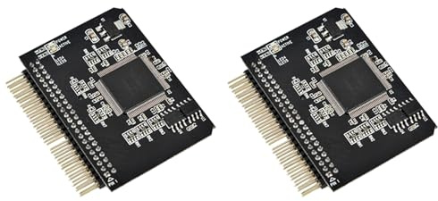 Rastapulz 2 stycken 2,5 SD-kort till IDE-adapter, SDHC/SDXC-minneskort omvandlare till laptop hårddisk, 44-stiftskontakt, HDD-riser-kort