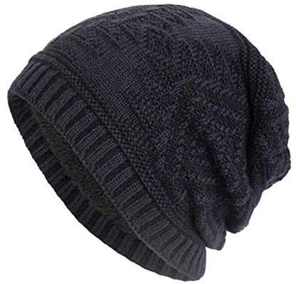 Generisk pilotmössa herr unisex utomhus mössa stickad mössa vinter varm stickad mössa vintermössa män med öronlappar, marinblå, one size