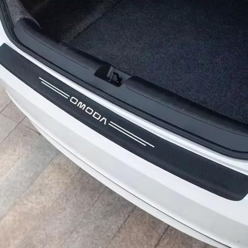 Protector Parachoques Coche, Protector Paragolpes Trasero para Chery Omoda 9 2025-2025, Carbono Autoadhesivo para el Maletero Accesorios Exteriores del Coche