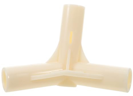 Levemolo Zeltstangen-verbindungsstück – Dreiwegeverbinder, Eckverbinder aus Kunststoff, Ersatzteile für Markisen, Überdachungen, Gewächshäuser Und Schuppen, Weiß