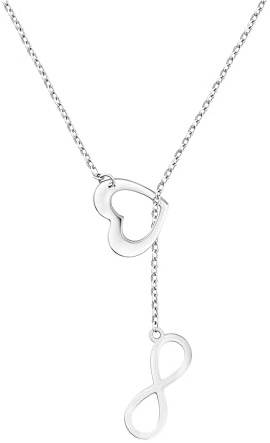 Sofia Milani - Women's Necklace 925 Silver - Heart Infinity Pendant - 50155