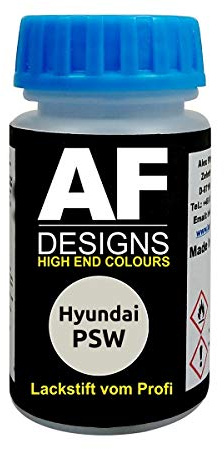 Alex Flittner Designs Lackstift für Hyundai PSW Polar White | Lackstift geeignet für Farbcode: PSW und Farbname: Polar White