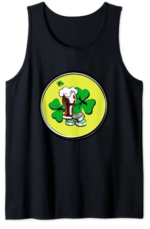 Chope irlandaise trèfle avec bière | Saint Patrick Débardeur