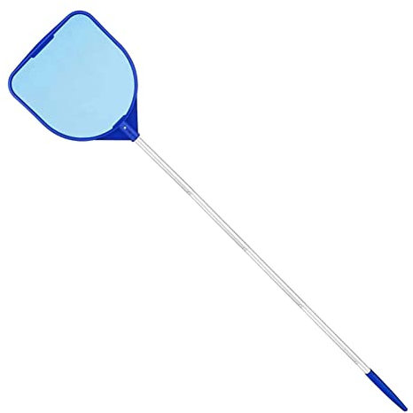 GIMOCOOL Épuisettes De Piscine - Accessoire Piscine Hors Sol Filet Surface Maille Extra Fine - Filet De Fond Nettoyage Piscine - Écumeur De Feuilles avec Poteau Télescopique Filet Piscine