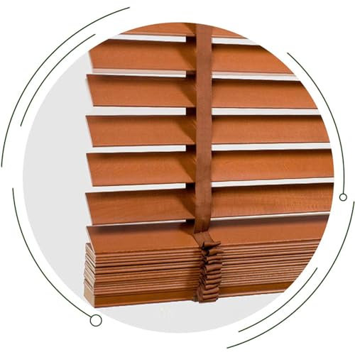 Verdunkelungsrollo aus natürlichem Massivholz, horizontal, für Innen- und Außenbereich, 95,2 x 219,7 cm