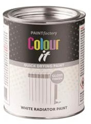 MIXEL White Radiator Gloss Tin Paint, Quick Drying, Easy to Apply, Long-Lasting Protection, DIY Enthusiasts, Home Décor, Interior And Exterior Use, 300ml, (1 Pcs)
