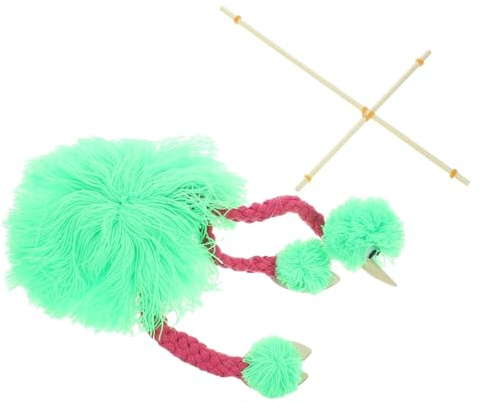 CVUTOVO Plüsch Flamingo Marionette Puppenspielzeug Mit Stab Kinder Puppentheater Zubehör Interaktive Tierfigur Für Aufführungen Und Dekoration