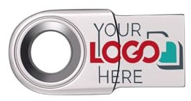 Chiavetta USB C personalizzata da 32 GB/64 GB/128 GB, in metallo, rotazione a 360°, chiavetta USB 2.0 Thumb Drive, doppia chiavetta portatile 2 in 1, unità di salto impermeabile (D)