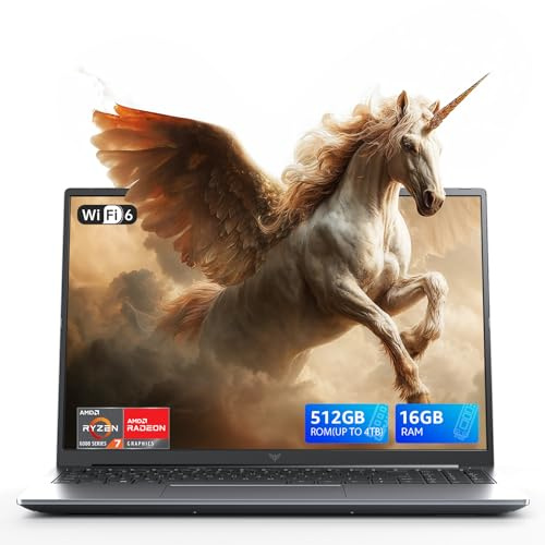 Acemagic - Ordenador portátil Ryzen 7 5700U (8 C/16T, 4,3 GHz) 16 GB RAM DDR4 x 2 512 GB SSD Soporte extensiones 4TB,WiFi 6,3 x USB 3.2, BT5.2, HDMI,Type-C, 3 modos de 54,72 Wh,Laptop