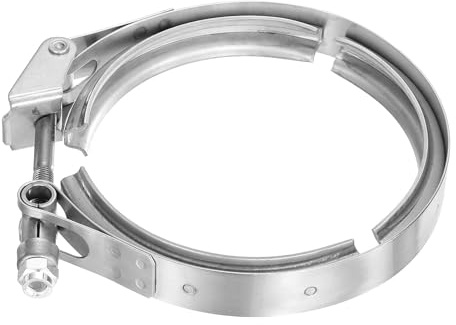 QUARKZMAN Abrazadera V De Liberación Rápida De 4.5 Acero Inoxidable 304 Para Sistemas De Escape Accesorios Para Intercambio De Tubos De Escape Rango De Ajuste 114mm / 4.49inch