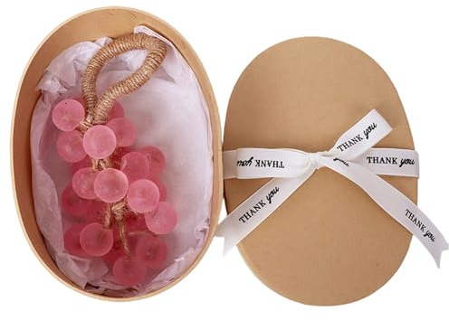 Sapone Con Corda – Lavaggio Idratante Profumato Fatto A Mano 25 Pezzi Grappolo Uva | Barra Sapone Naturale, Rosa, Lavanda, Donna, Uomo, Cura Corpo, Mani, Pelle, Doccia, Viaggio