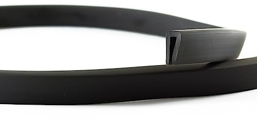 EUTRAS [50 m] Kantenschutz 3,0 mm schwarz – schützt und entschärft Kanten – für Bleche – perfekt um Kurven und Biegungen - Beste Industriequalität Made in Germany