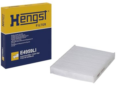 HENGST - Cabin air filter E4959LI - Air filter for the interior with pollen filter - Filters dust and pollen for allergy sufferers - For clean air in the car - Automotive accessories for vehicles