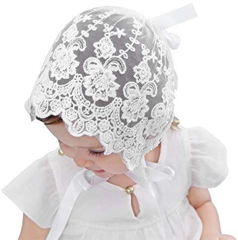1stk Babymütze Aus Spitze Babyseidenmütze Baby-Satin-mütze Neugeborene Mütze Satinhaube Für Kinder Kleinkinderhaube Aus Spitze Mädchen Hüte Damen Kindermütze Erdfarben Weiß