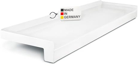 TJ davanzale esterno alluminio bianco 9x200cm / davanzale della finestra aporgenza 90mm / vari dimensioni e colori/davanzale esterno in alluminio/davanzale in alluminio Made in Germany