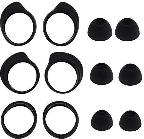 ECSiNG 3 Paires Embouts Anti-dérapants en Silicone d'écouteurs sans Fil Kit de Crochets d'oreilles Couverture Compatibles avec Samsung Galaxy Buds SM-R170 S M L