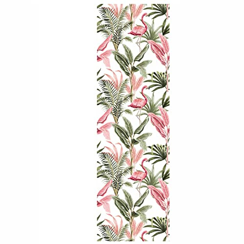 Dostear Klebefolie MöBel Wandtapete 3dtapete Self Adhesive Wallpaper Folie Selbstklebende GroßE Vinyl GläNzend Tapeten FüR KüChentapete Abwaschbar rosa flamingo 45cm X 300cm