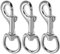 Swivel Snap Hooks, Heavy Duty Dog Lead Clip Clasp 360° Swivel Joints Trigger Clips Heavy Duty Trigger Clips, Zinc Alloy Lobster Claw Clasps for Dog Leashes Camping Keyring (3 Pcs)