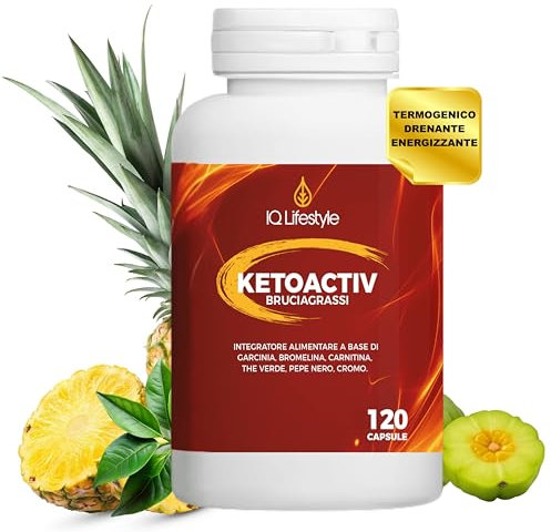 Brucia Grassi Potenti Veloci Drenante Forte Dimagrante Garcina Cambogia Carnitina Bromelina Pillole Per Dimagrire Velocemente Donna Uomo 120 cps Made in Italy