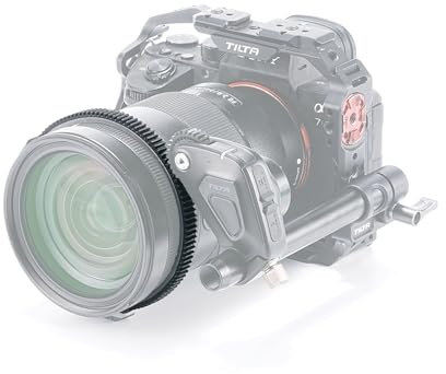 Tilta Bague de mise au point universelle, 0,8 engrenage standard compatible avec une large gamme d'objectifs – Noir TA-UFGR-B