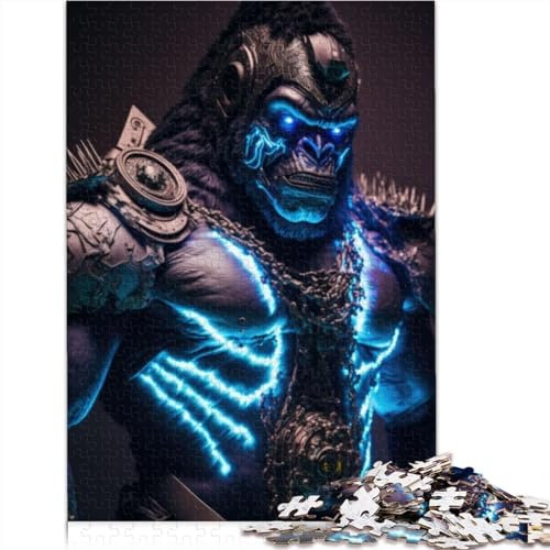 Zukünftiges Gorilla-Puzzle, 1000 Teile, für Erwachsene, Puzzlespiel aus Holz, geeignet für Erwachsene und über 12 Jahre, 1000 Teile (75x50cm)