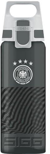 Sigg - Botella Tritan - Total Color ONE DFB One Team - Apto para bebidas carbonatadas - Apto para lavavajillas - A prueba de fugas - Ligero - Sin BPA - antracita - 0,6L