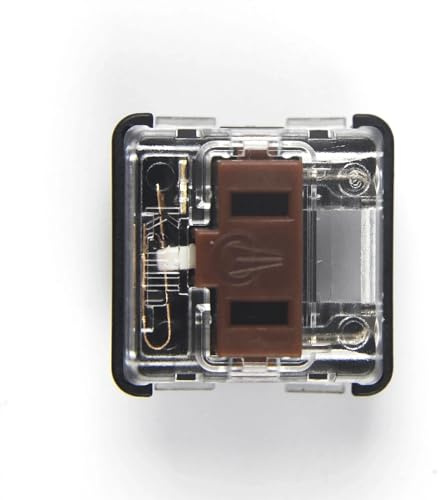 SXFSFEF Interruptor de Teclado de Chocolate de Perfil bajo Choc Switch 1350 for Teclado mecánico marrón Rojo (Color : Choc Brown 10 pcs)