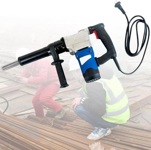 GTANND Scrostatore Elettrico ad Aghi Portatile, scrostatore ad Aghi con Impugnatura a Pistola di Grado Industriale ad Alta Potenza, Pistola elettrica per la rimozione della ruggine,110v