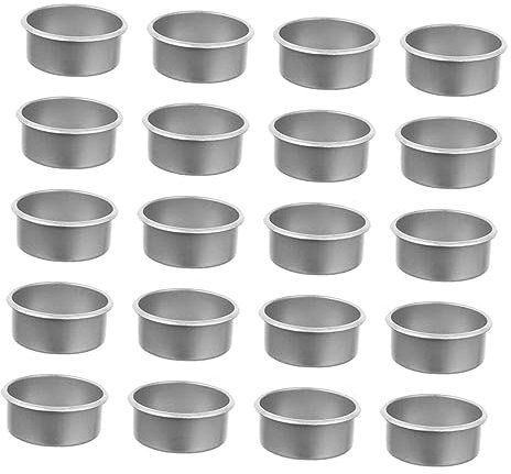 PAMINGONO 24pièces Coupelles à Bougie Créatives Pour Décoration De Noël Supports à Chandelles Fer Accessoires Pour Et Bougeoirs