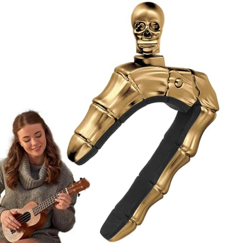 Gitarren-Capo und Plektren, Gitarren-Capo für Akustik | Totenkopf-Gitarren-Kapodaster-Gitarrenzubehör,Gitarrenclip, Akustikgitarren-Kapodaster für chinesisches Neujahr, Valentinstag