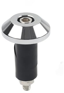 FSFYUK Aluminium Motorrad Lenker Griff Stecker 7/8 1 Lenker Endkappe Chrom Für Universal