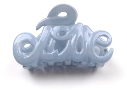 Kleine Haarspange Love, 5,5 cm, Haar-Accessoire, Himmelblau