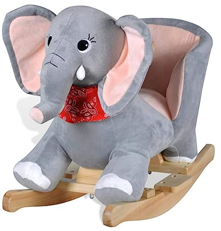 SKM Schaukeltier Elefant,Baby & Kleinkind,Babyspielzeuge,Babywippen,Grau,3.85KG,80072