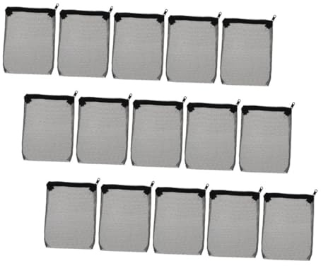 Yardwe 15pcs Aquarium Filter Media Bags Durable Polyester Zippered Mesh Pouches for Improved Water Quality Fine Mesh Design for Optimal Filtration Efficiency for Zeolite and Peat