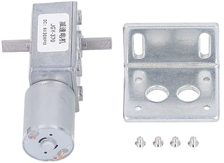 High Torsion Speed Reduction Motor, Double Shafts Self Locking Reversible Gear Motor, Reversible High Geared Motors, DC6V, 25kg.cm, Ideal for Ovens Washing Machines (30RPM)