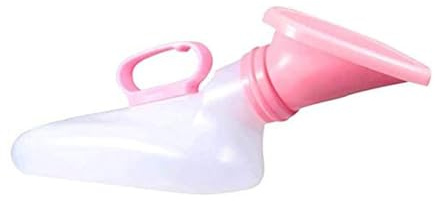LNQKJXIIA Padelle for orinatoio in Silicone Morbido, 1200 ml, Bottiglia for urina in plastica con Coperchio, orinatoio Portatile for Campeggio, Viaggi all'aperto(Roze)