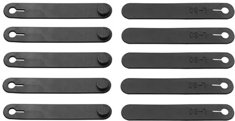 Bridas reutilizables de goma ajustables para organizar cables para motocicleta, línea de auriculares, lazos reutilizables