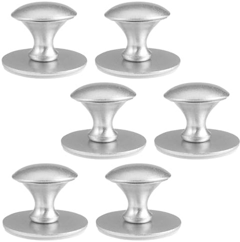 6 stycken självhäftande skåpknappar silver, skåphandtag självhäftande