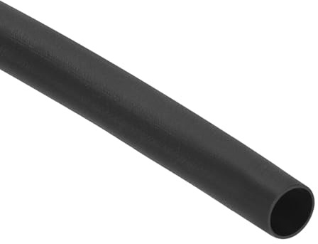 QUARKZMAN 32.81 Ft Tubo Termoretraibile Rapporto 2:1, 0.06 ID Tubo Termoretraibile Per Fili, Guaina Impermeabile Adesiva Termorestringente Per Sigillatura Cavi, Nero