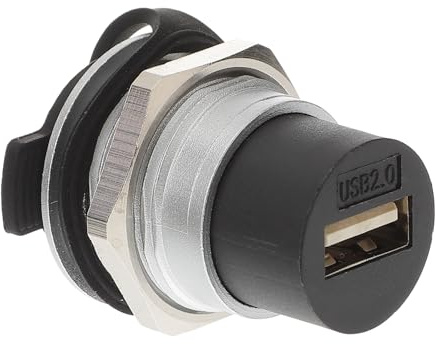 LIFKICH USB Einbaustecker ohne Kabel aus Zinklegierung und Kunststoff Spülarmatur mit USB Schottanschluss Einfache Montage ohne Werkzeug für Industrieanwendungen