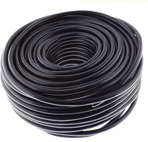 Lautsprecherkabel rund 2 x 4,0mm² schwarz 50m CCA Installationskabel PA Audiokabel Box