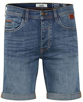 Blend Martels herr jeans shorts kort denim byxor i utestroyed-utseende av stretchmaterial Slim Fit