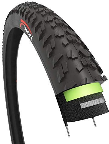 Fincci Cubierta MTB 26, Neumático Bicicleta 26 x 1.95 Pulgadas con 3mm Antipinchazos - 60 TPI Gomas 50-559 para Carretera Bici, MTB Ebike, Montaña Hibrida Bici - Componentes para Ciclismo 26