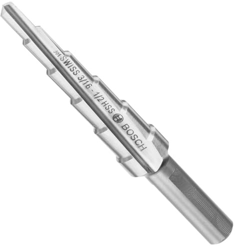 Bosch SDC6 3/16 In. to 1/2 In. High-Speed Steel Turbo Step Drill Bit