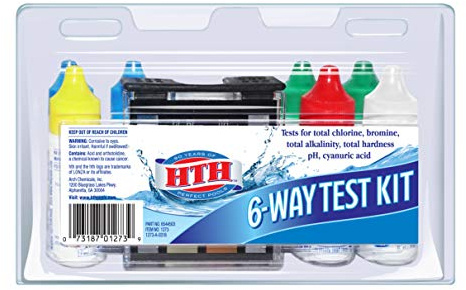 HTH 1273 6-Way Test Kit Swimming Pools Chemical Tester