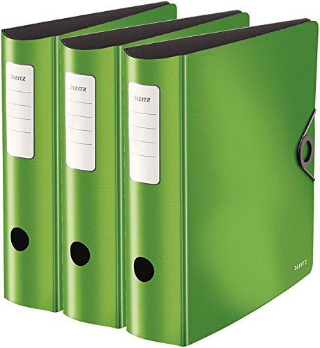 Leitz Qualitäts-Ordner ActiveSolid 104710 (Hellgrün, 3er Pack)