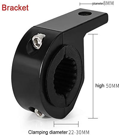 QINGZHUO 2Pcs Phare Moto Feux Additionnels, Phares Avant de Moto Anti Brouillard Projecteur Spot LED Moto Phares supplémentaires avec Interrupteur pour Moto,Stroboscopique